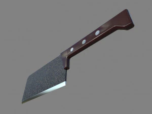 ultimate kitchen knife pack low-poly 3D Model