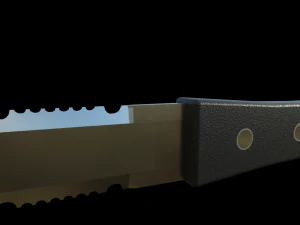 ultimate kitchen knife pack low-poly 3D Model