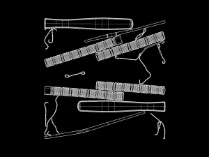 ultimate kitchen knife pack low-poly 3D Model