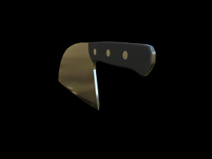 ultimate kitchen knife pack low-poly 3D Model