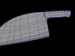ultimate kitchen knife pack low-poly 3D Model