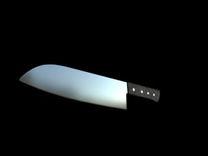 ultimate kitchen knife pack low-poly 3D Model