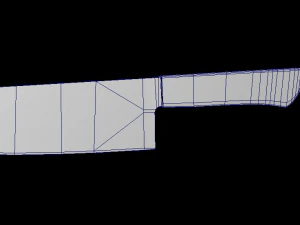 ultimate kitchen knife pack low-poly 3D Model
