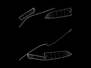 ultimate kitchen knife pack low-poly 3D Model