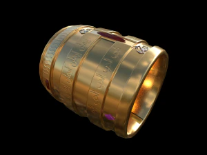 Arab sheikhs bracelet Low-poly 3D Model