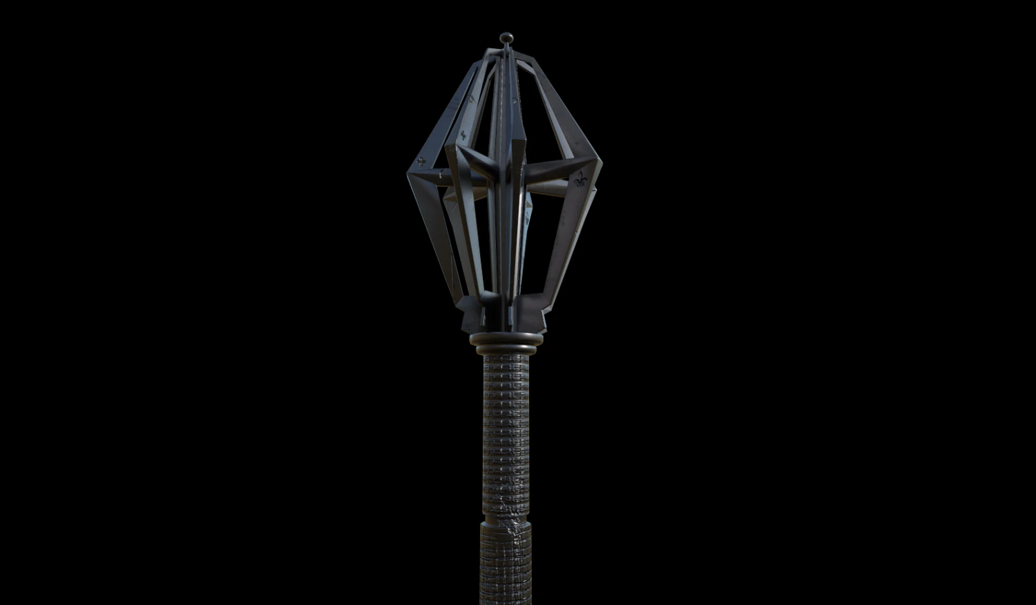 Flanged mace 3D Model .c4d .max .obj .3ds .fbx .stl .blend 