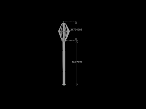 Flanged mace 3D मॉडल