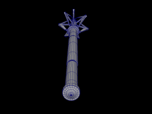 Flanged mace 3D मॉडल