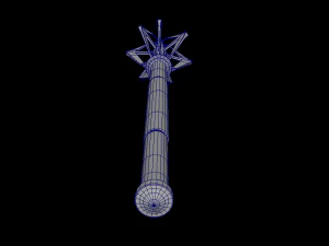 Flanged mace 3D Model