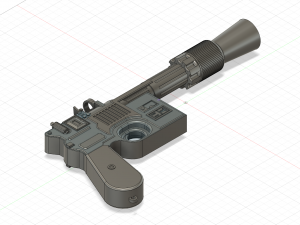 han solos blaster 3D 模型
