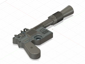 han solo blaster 3D Model