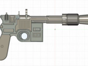 han solos blaster 3D Model