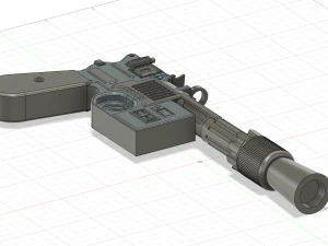 han solos blaster 3D Model