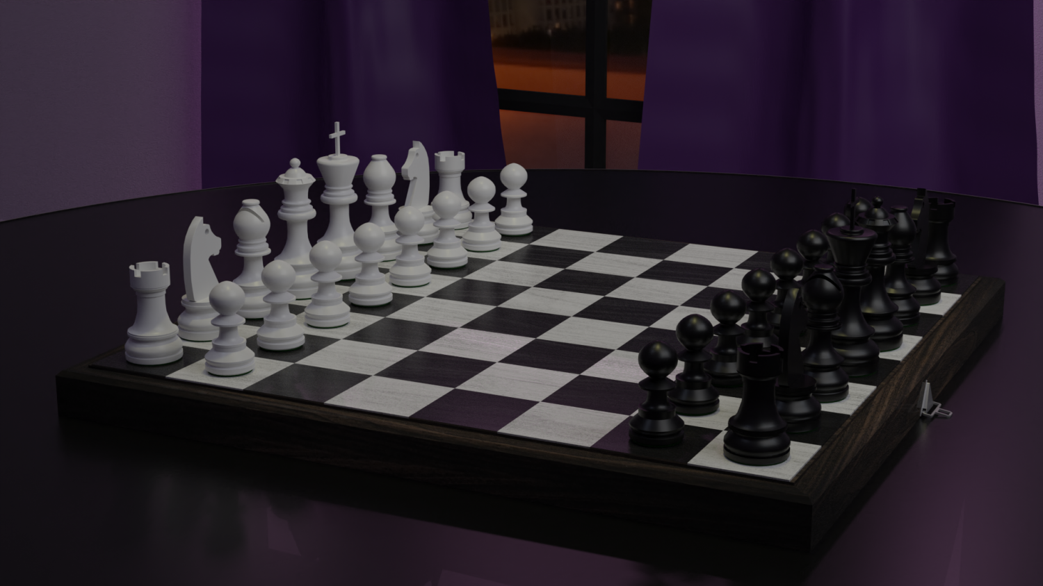 Шахматы 3d модель. Chess 3d.