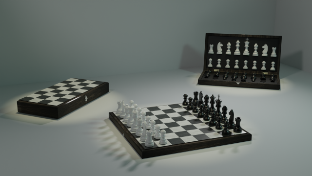 chess 3D Model .c4d .max .obj .3ds .fbx .stl .blend 