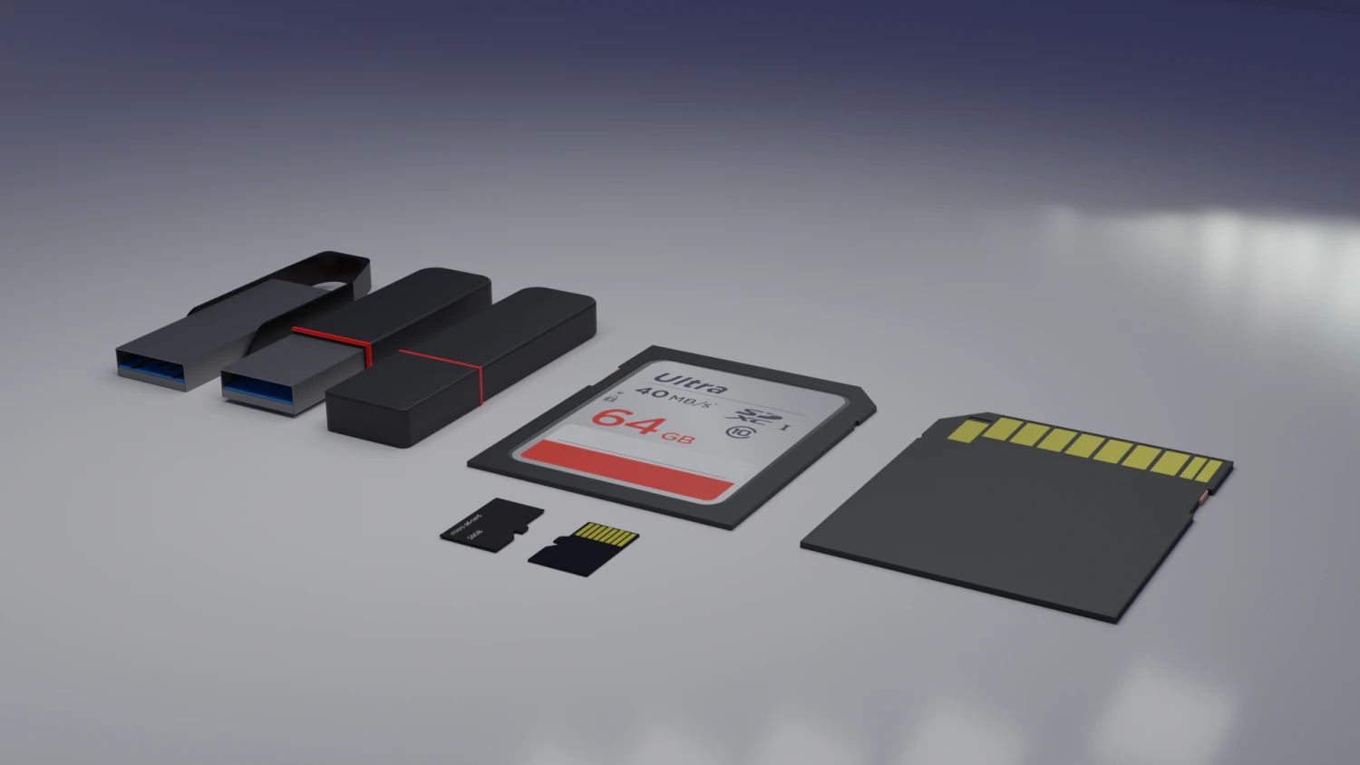 Flash cards pack 3D Model .c4d .max .obj .3ds .fbx .stl .blend 