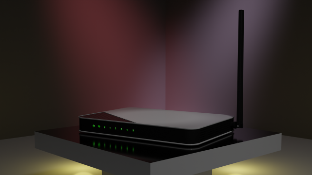 Wifi router 3D मॉडल .c4d .max .obj .3ds .fbx .stl .blend 