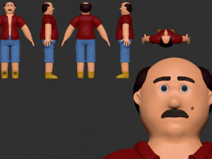 the old man 3D Model