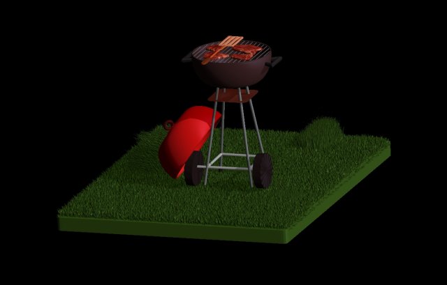barbecue 3Dモデル .c4d .max .obj .3ds .fbx .stl .blend 