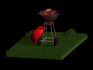 barbecue 3Dモデル