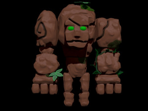 earth golem Modelo 3D