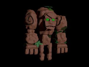 earth golem Modelo 3D