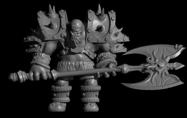 ork-warkraft 3D Модель .c4d .max .obj .3ds .fbx .stl .blend