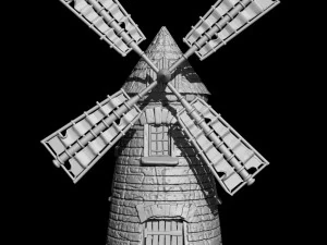 mulino a vento Modello 3D