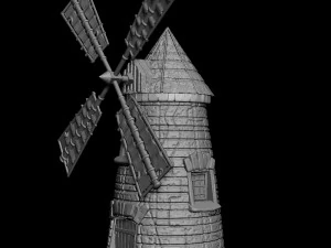 windmill 3D Model