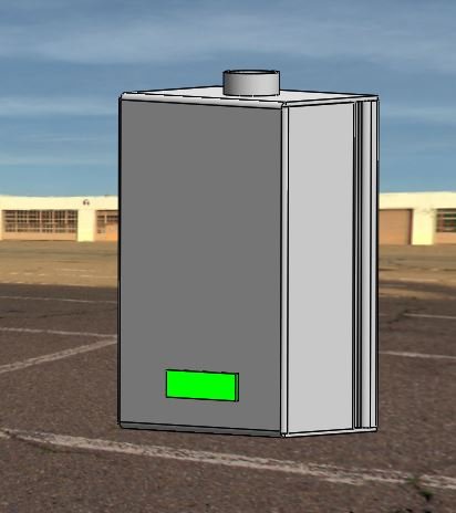 combi boiler 3D Model .c4d .max .obj .3ds .fbx .stl .blend 