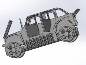 Wraq jeep car arduino card 3D Print Model