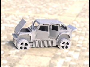 Wraq jeep car arduino card 3D Print Model