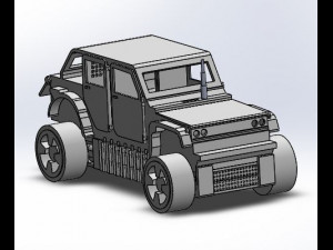 Wraq jeep car arduino card 3D-Druckmodell