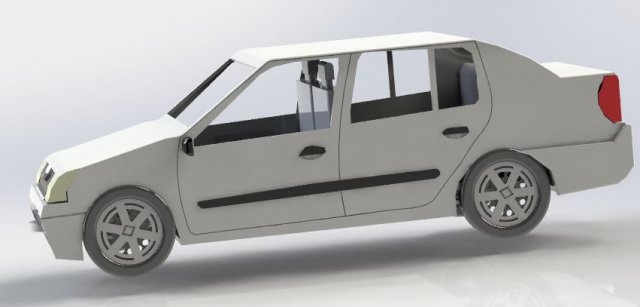 CAR SEDAN Model 3D .c4d .max .obj .3ds .fbx .stl .blend 