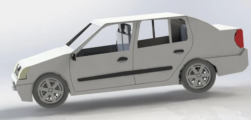 CAR SEDAN 3D Model .c4d .max .obj .3ds .fbx .stl .blend 