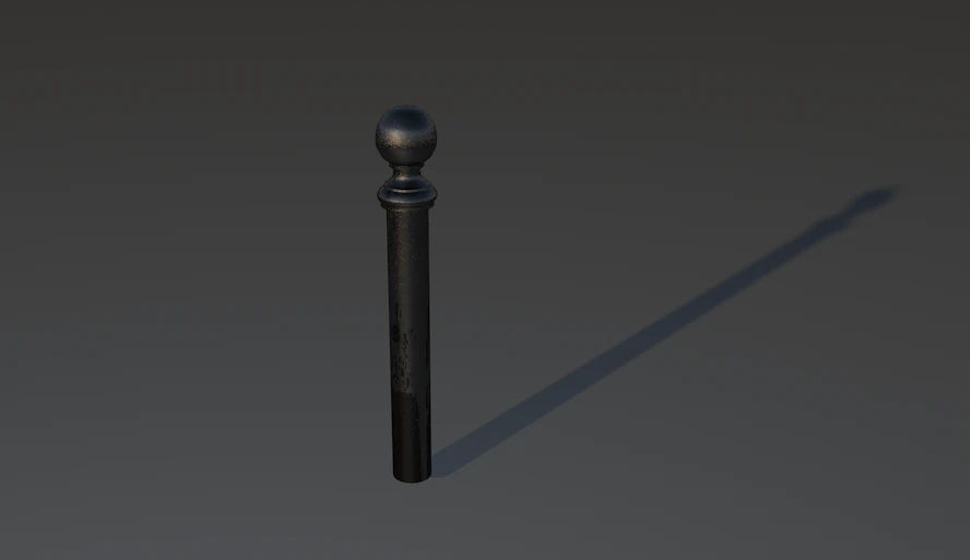 sidewalk post 3D Model .c4d .max .obj .3ds .fbx .stl .blend 