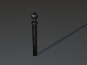 sidewalk post 3D 模型