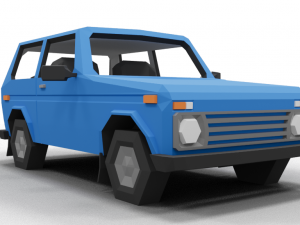 Lada Niva LowPoly 3D मॉडल