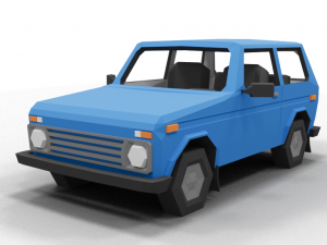 Lada Niva LowPoly Modèle 3D