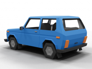 Lada Niva LowPoly Modèle 3D