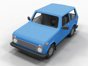 Lada Niva LowPoly 3D Model