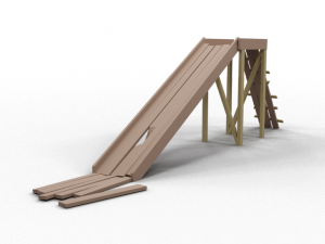 Old childrens slide - LowPoly - Gorka Model 3D