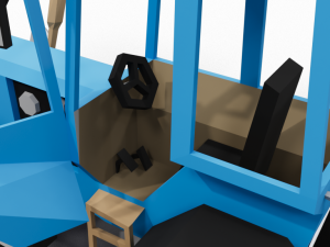 LowPoly Village Tractor 3D 模型