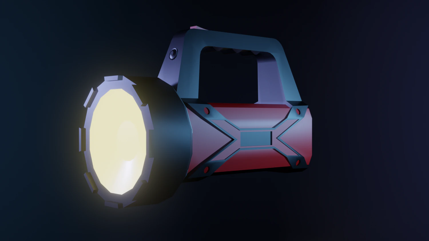 手电筒 3D 模型 .c4d .max .obj .3ds .fbx .stl .blend 