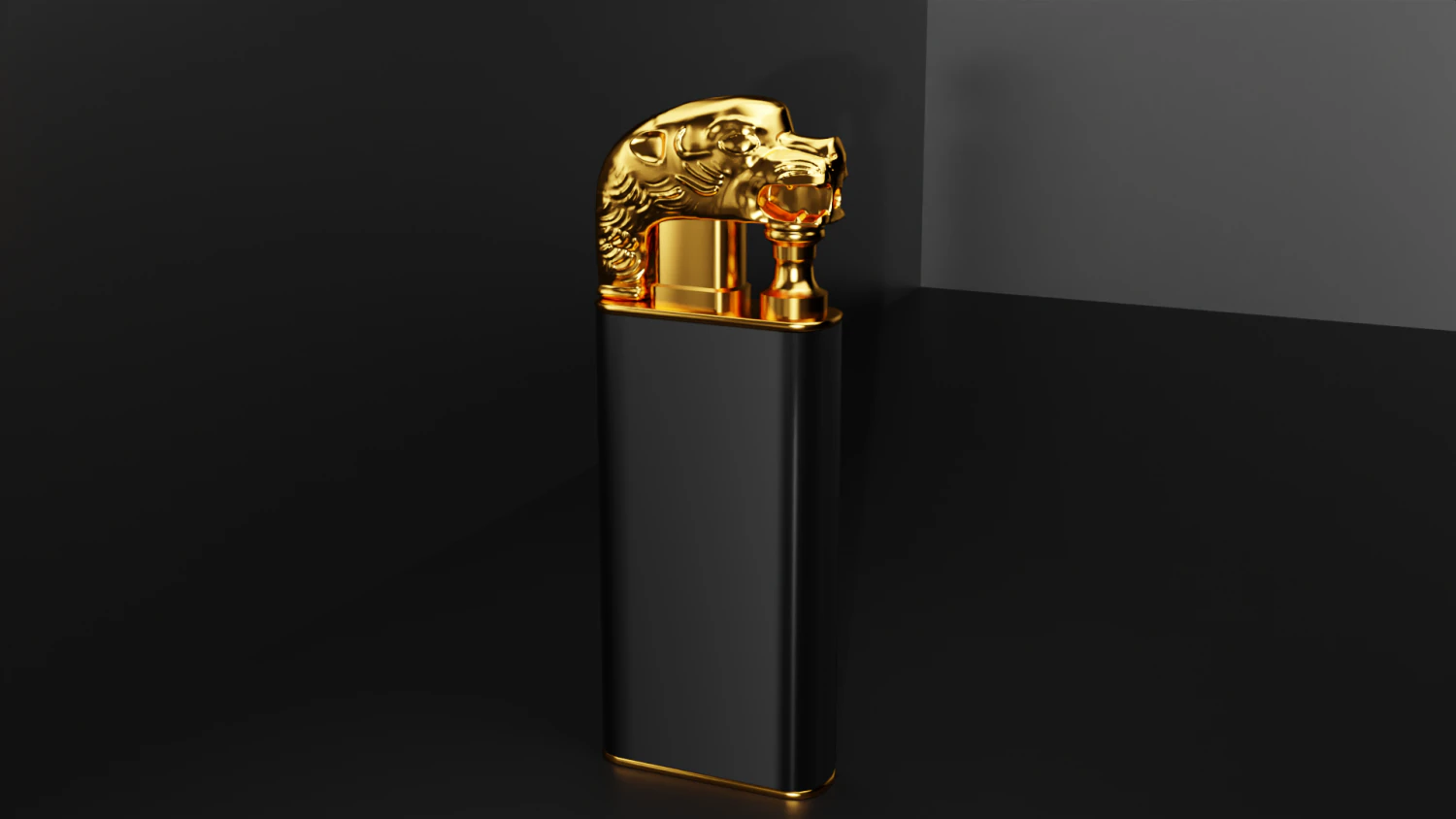 DRAGON Lighter 3D Model .c4d .max .obj .3ds .fbx .stl .blend 