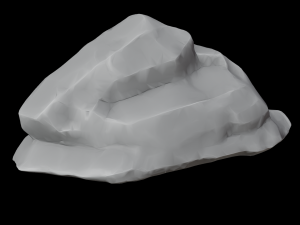 Stylized stone rock models Modello 3D
