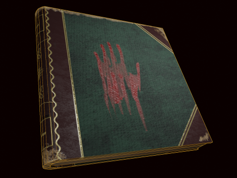 Horror Book 3Dモデル
