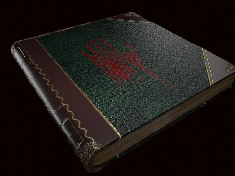Horror Book 3Dモデル
