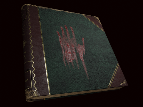 Horror Book Modelo 3D