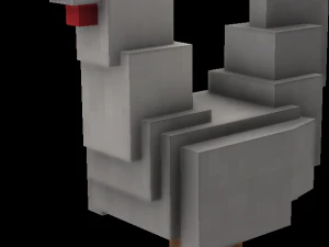 닭 3D 모델